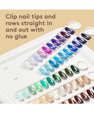 MYLEE Swatch Book - 120 Colour Slots Detachable Nail Colour Chart Display Book Comfortable and Easy to use - Clips in Nail Tips Professional Salon & Home use Portable - Buy Online on GoSupps.com