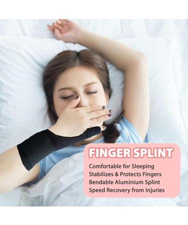 Xumann Little Finger Splint - Right or Left Hand Pinky Finger Knuckle Splint for Pain Relief, Arthritis, Tendonitis - Buy Online on GoSupps.com