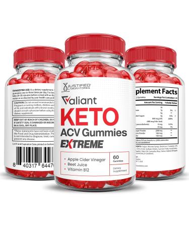 (2 Pack) Valiant Keto ACV Gummies Extreme 2000MG Valant Keto Gummies Apple Cider Vinegar Formulated with Pomegranate Beet Juice Powder B12 Vegan Non GMO 120 Gummys - Buy Online on GoSupps.com