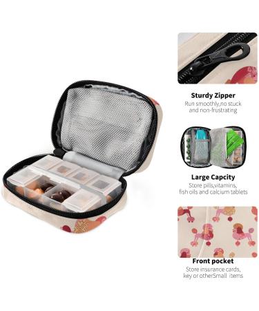 Travel Pill Organizer Bag for Dogs - Pill Box for Poodles | Vitamin Organizer with Zipper - Shop Now - Buy Online on GoSupps.com