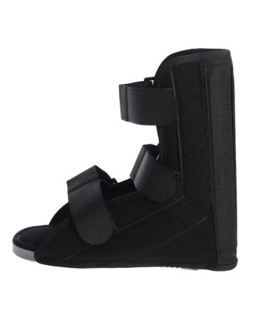 FRCOLOR Ankle Straight Shoes Air Cam Walker Fracture Walking Boot Ankle Brace Support Mobility for The Home Drop Foot Ankle Support Foot Brace Composite Cloth Household Word Shoes Man 35X25X18CM Black 01