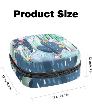 Stylish Cactus & Succulent Storage Bags | Women's Menstrual Pads & Portable Cups - Perfect for Teens & Girls - Buy Online on GoSupps.com
