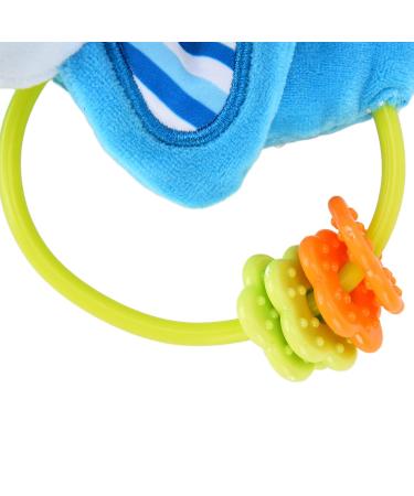 Blue Elephant Baby Rattle Toy & Teether - Portable Chewable Gift for Baby Showers | International Shipping - Buy Online on GoSupps.com