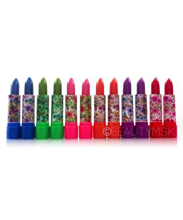 12pc Amuse Mood Lipstick with Vitamin E & Aloe Vera 0.12fl. Oz