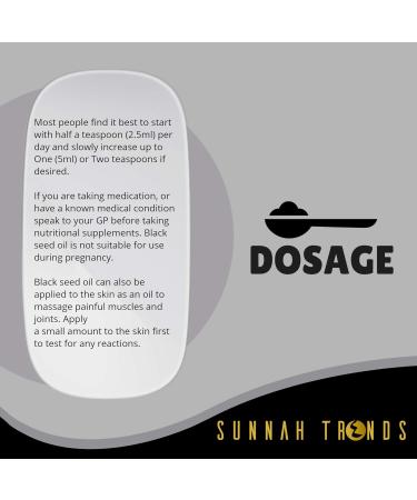 Sunnah Trends Black Seed Oil - 100% Pure & High Strength - Full Spectrum Virgin Cold Pressed ( 3% Thymoquinone) - 100ml - Buy Online on GoSupps.com