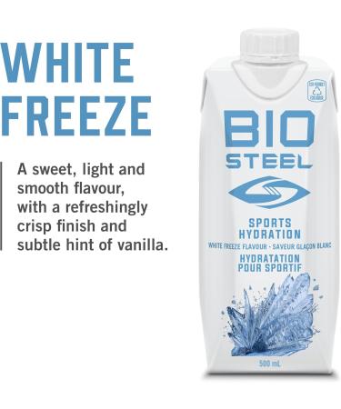 BioSteel Sports Drink Sugar-Free with Essential Electrolytes White Freeze 500ml 12-Pack - Buy Online on GoSupps.com
