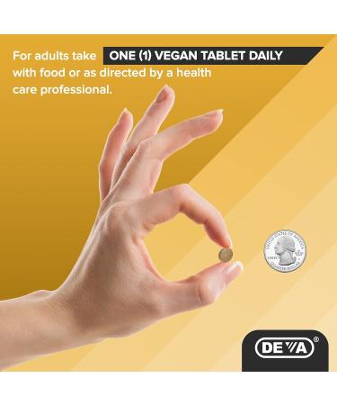 DEVA Vegan Chelated Iron with Vitamin B-12 29mg - 90 Count Dietary Supplement - Buy Online on GoSupps.com