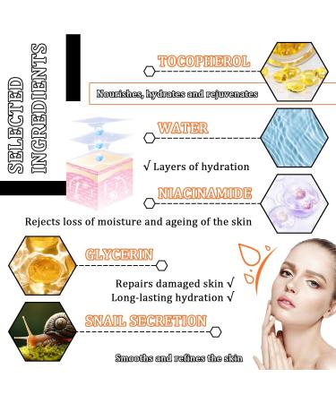 Snail Mucin Serum Moisturizing Snail Face Serum for All Skin Type Hydrating Snail Face Toner Moisturizer 100ML Snail98 - Buy Online on GoSupps.com