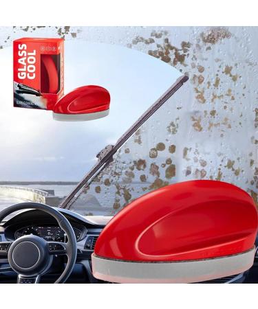 Glass Cool Windshield Cleaner Powerful Windshield Cleaner & Oil Film Remover Auto Glass Oil Film Remover Glass Cool - Glass Cleaning Mouse for All Glass Surfaces (2PCS) - Buy Online on GoSupps.com