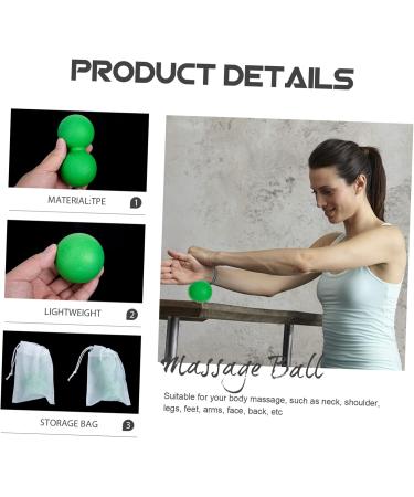 Besportble Fascia Ball Massage Set - Peanut Fitness Ball for Plantar Fasciitis & Muscle Relief - TPE Trigger Point Therapy Device - Buy Online on GoSupps.com