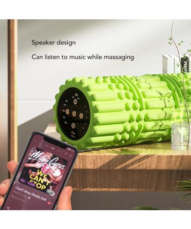 Vibrating Foam Roller - Deep Tissue Massage 4000 RPM Bluetooth Pain Relief 5-Speed Trigger Point Therapy - Buy Online on GoSupps.com