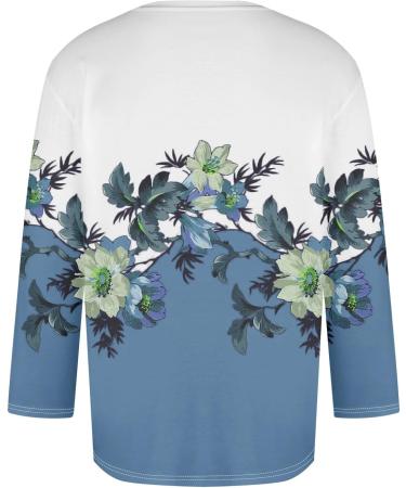 Men's 3/4 Arm Rundhals Shirt - 3D Print Casual Summer T-Shirt Regular Fit Baseball Shirt Light Rugby Shirt up to 4XL in Sky Blue - Buy Online on GoSupps.com