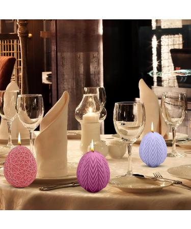 Valentigrl Creative Hobbies 2pcs Reusable Easter Eggs Silicone Mold Baking Mold Cake Pan Biscuit Chocolate Mold Ice Cube Tray Soap Mold White Transparent - Buy Online on GoSupps.com