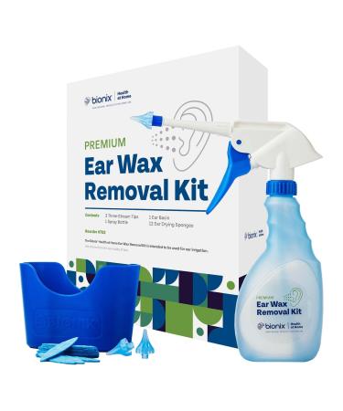 Bionix - Ear Wax Removal Kit Helps Remove Wax Buildup For Safe Earwax Removal Comfortable Convenient & Easy-To-Use Ideal for Healthcare Consumers Flexible (17 Piece Kit)