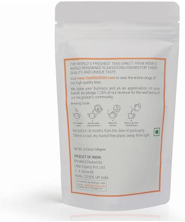 TeaNOURISH Indian Original Masala Chai Tea | Assam CTC Loose Black Tea | Blended with Cinnamon Cardamom Black Pepper & Cloves | 100% NATURAL INGREDIENTS - 3.53oz/100g Indian Original Masala Chai 3.53 Ounce (Pack of 1) - Buy Online on GoSupps.com