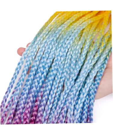 Beavorty 3 Sets hair extensions colored doll synthetic wigs hair extensions for braiding high temperature wig ponytail wigs hair ties kids color wig ponytail hair tie Hair piece curly child - Buy Online on GoSupps.com