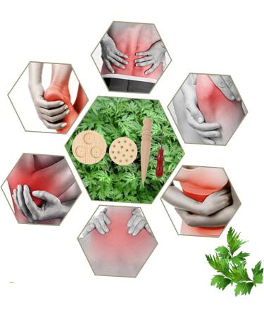 Frcolor Wood Bathing Sponges Set | Moxibustion Moxa Needle & Mugwort Disc | Eco-Friendly Shower Tools for Women - International Shipping - Buy Online on GoSupps.com