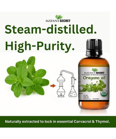 Mayan s Secret USDA Certified Organic Oregano Essential Oil (100% Pure & Natural - UNDILUTED) Huge 1oz Bottle - Perfect for Aromatherapy Relaxation Skin Therapy & More - Buy Online on GoSupps.com