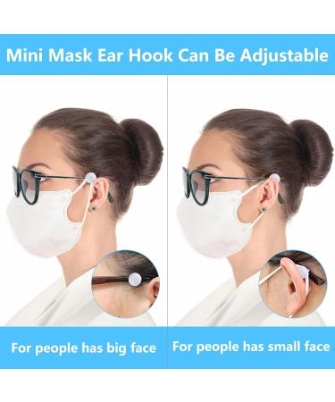 YR Adjustable Eyeglass Hooks - 10 Pieces Silicone Ear Savers for Masks & Glasses - Comfortable Mask Strap Extender for Adults & Kids - White - Buy Online on GoSupps.com