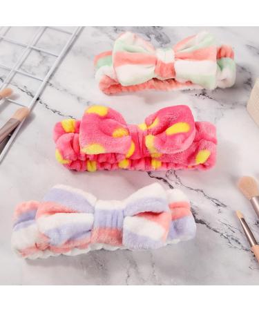 48-Piece Coral Fleece Spa Headband Bulk | Bow Hair Band for Face Washing, Makeup, Shower | 24 Styles | Ideal Gift for Women - Buy Online on GoSupps.com