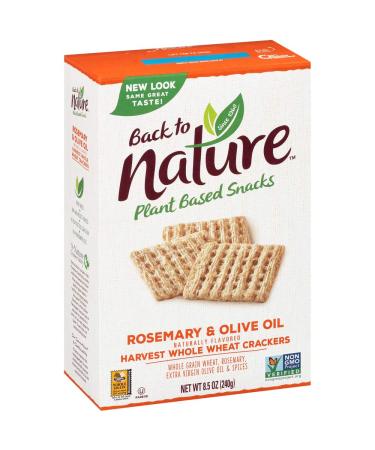 Back To Nature Non-Gmo Crackers, Rosemary Olive Oil Harvest Whole Wheat, 8.5 Ounce