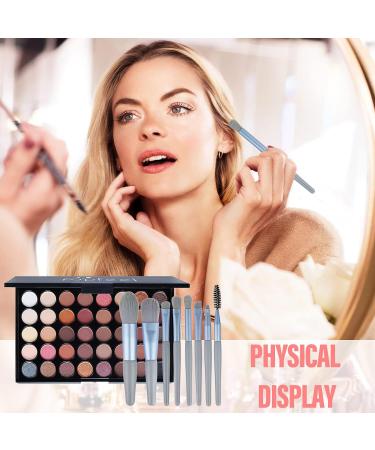 Professional 40-Color Eye Makeup Kit | Strongly Pigmented Palette & 8-Part Brush Set for Stunning Looks - Buy Online on GoSupps.com