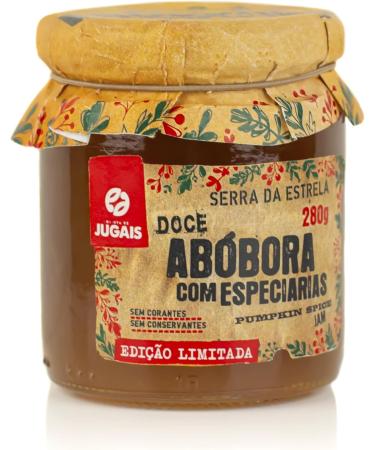 Pumpkin jam with spices - 280g jar - Different and special flavor - Ideal for desserts and breakfasts - No colouring or preservatives - Portuguese gourmet product - Buy Online on GoSupps.com