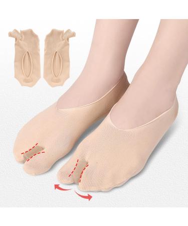 Bunion Relief Socks for Women - Soft and Breathable Hallux Valgus Correction Toe Separator Socks for Work (Skin Color) - Buy Online on GoSupps.com