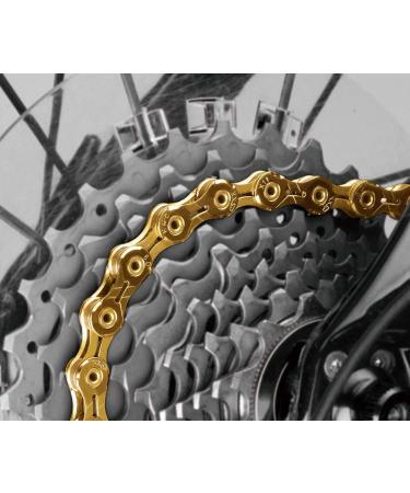 KMC X11sl Ti-Ni Gold Chain - Premium Single Speed Cycling Accessory - Buy Online on GoSupps.com
