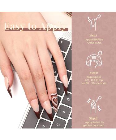 Beetles Gel Nail Polishes- Coffee Caf Brown Neutral Beige Mauve Color Nail Art Design Soak Off Nail Lamp Nail Polish Gel DIY Manicure Kit Beauty COFFEE TIME - Buy Online on GoSupps.com