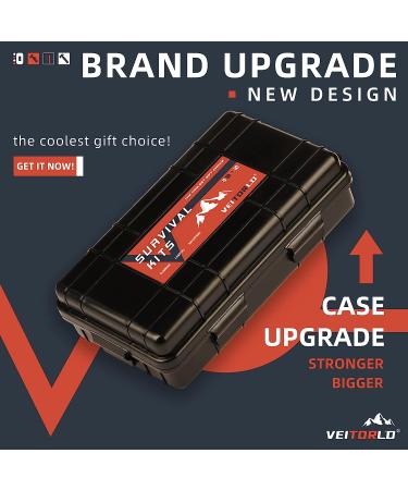 VEITORLD 12 in 1 Survival Kit - Gifts for Men Dad Husband Him | Fathers Day Gear & Equipment for Fishing, Hunting & Outdoor Activities - Cool Birthday Gifts for Boyfriend & Teen Boy - Buy Online on GoSupps.com