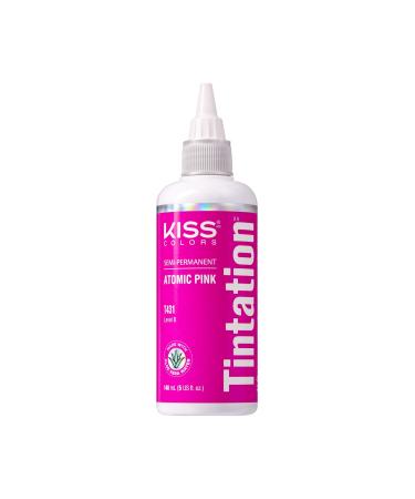 Kiss Tintation Semi-Permanent Hair Color Treatment 148 mL (5 US fl.oz) (Atomic Pink)