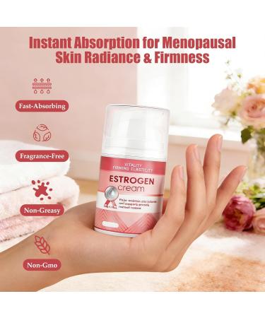 Zosudull Estrogen Cream Estriol Face Cream Hydrating Moisturizer with Botanical Peptides Non-Greasy Formula for Radiant Skin 1.76 oz  - Buy Online on GoSupps.com