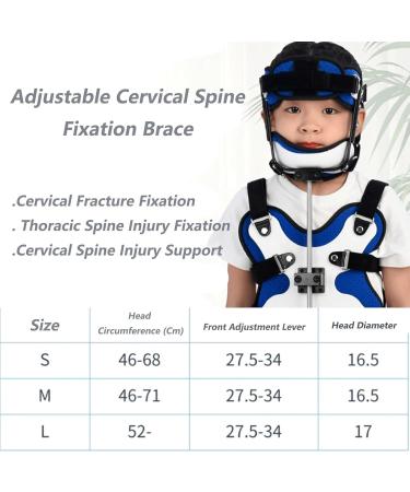 Children Adjustable Head Neck and Chest Fixed Brace Cervical Thoracic Lumbar Spine Orthosis Used for Fracture and Postoperative Recovery S Small - Buy Online on GoSupps.com
