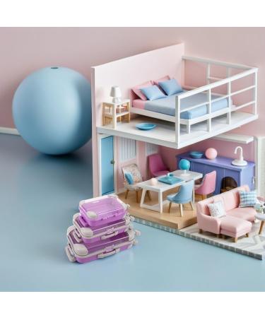 3 Pi ces Lot de 3 Mini Valises pour Faux Cils Violet et Lavande Bo te de Rangement ABS Compacte et L g re tui de Voyage pour Technicienne en Extensions de Cils Int rieur - Buy Online on GoSupps.com