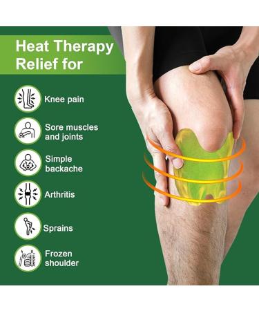 WILD+ Knee Pain Relief Patches 40pcs Heat Patches for Knee Natural Knee Patches for Pain Relief Bone on Bone Herbal Plaster Pain Patches for Long Lasting Relief Back Joint Back Neck Shoulder - Buy Online on GoSupps.com