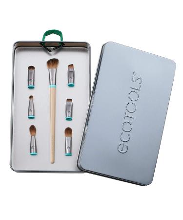 EcoTools Interchangeable Eye Kit Makeup Brush Set with Case - 7 Brushes Included - Buy Online on GoSupps.com
