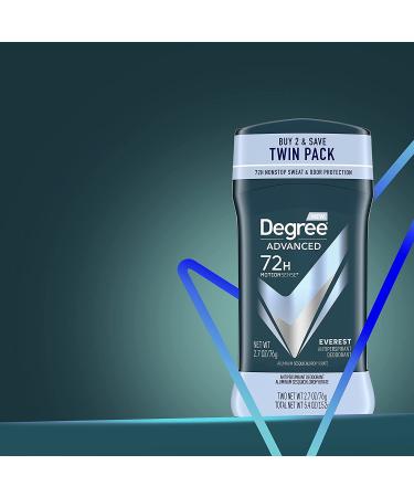 Degree Men 72-Hour Sweat & Odor Protection Everest Antiperspirant with MotionSense Technology 2.7 oz - Twin Pack - Buy Online on GoSupps.com