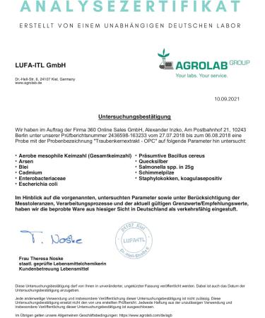 OPC Grape Seed Extract Capsules - 100% Vegan High Dosage Made in Germany - MVN | International Shipping - Buy Online on GoSupps.com