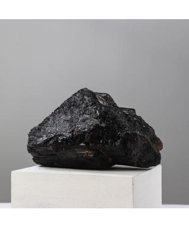 Big Size Natural Crystal Black Rough Stone Decorative Raw Ore Collection Natural Rock Used for Clarity and Purpose 1-1.2kg Full of Texture 1-1.2kg Black - Buy Online on GoSupps.com