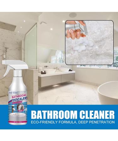Bathroom Descaler Spray 60ml Bathroom Cleaner Spray Stubborn Stains Cleaner Shower Glass Cleaner Limescale Remover Spray Fast Descaling Easy to Rinse without Residue (1PC) - Buy Online on GoSupps.com