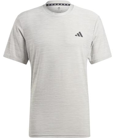 Buy adidas Men's Train Essentials Stretch Training T-Shirt - Short Sleeve (1 Pack) - L Mgh Solid Grey/White/Black | International Shipping Available - Buy Online on GoSupps.com