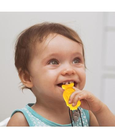 Wandable Necklace - Creative Silicone Dinosaur Bite Chain | Sensory Oral Chewing Toy for Kids - Youding Yellow - Buy Online on GoSupps.com