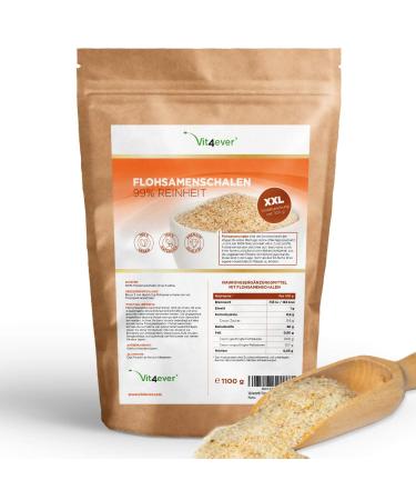 Flea seed shells 1.1 kg - 1100 g - residue -controlled - 99% purity - origin: India - low -carb - fiber -rich - without additives - vegan - laboratory test