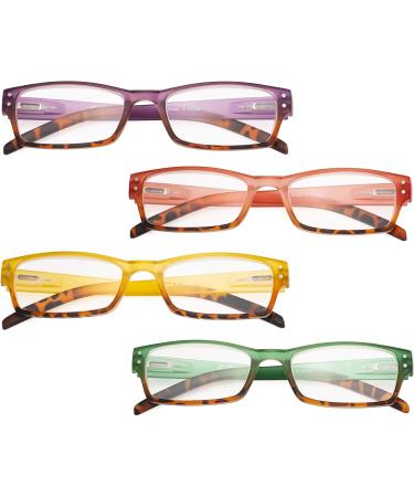 Eyekepper Women's Reading Glasses - Set of 4 | +3.50 Strength | Stylish & Comfortable Reading Glasses - Buy Online on GoSupps.com