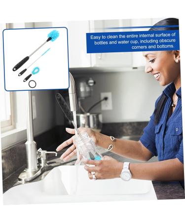 Amosfun 6-Pack Multi-Purpose Cleaning Brush Set for Straws & Bottles - Stainless Steel Cup Lid Cleaner - Buy Online on GoSupps.com