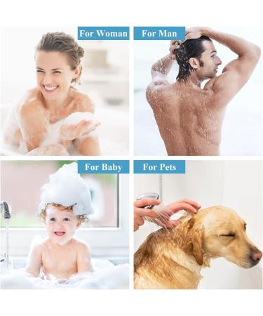 Silicone Body Scrubber Loofah 2 Pack - Exfoliating Bath Brush for Shower - Shampoo Brush - Soft Silicone Body Scrub for Men Women - Pink & Blue - Buy Online on GoSupps.com