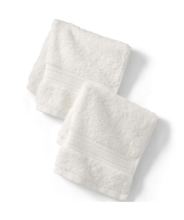 Lands' End Supima Towel Ivory Bath-washcloth No Sz Ivory 2 Piece Washcloth Set