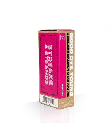 Good Dye Young Streaks and Strands Ex-Girl Pink Hair Dye | UV Protective, Lasts 15-24+ Washes | Conditioning, PPD-Free, Cruelty-Free, Vegan - Buy Online on GoSupps.com