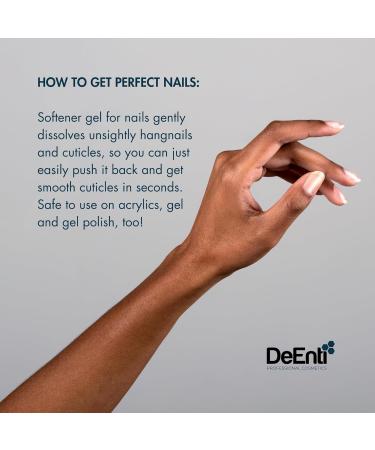 DeEnti Instant Cuticle Remover Gel - 15-Second Professional Cuticle Softener | 8oz for Hand Foot & Nail Care - Salon Quality Citrus Manicure & Pedicure Supplies - Buy Online on GoSupps.com